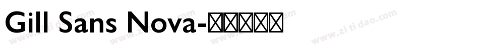 Gill Sans Nova字体转换